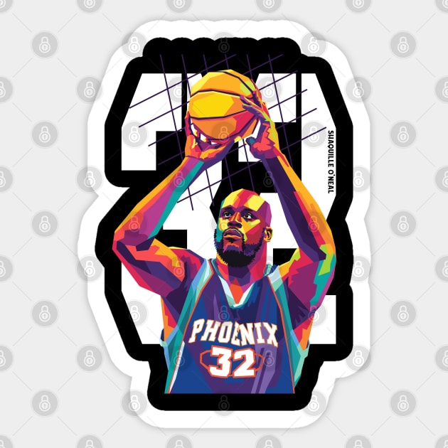 shaquille oneal Sticker by cool pop art house